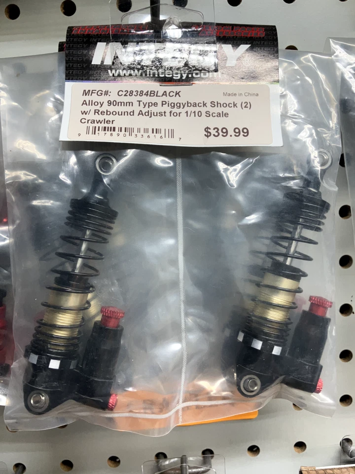 Integy C28384Black 90 mm Piggyback Shocks SCX10 & SCX10 II & SCX10 III - Image 2 of 3