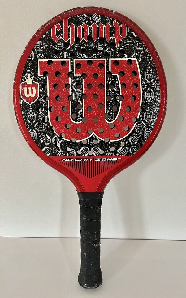 Wilson Champ Pickleball Racquet Paddle No Grit Zone APTA Grip Size 4 1/