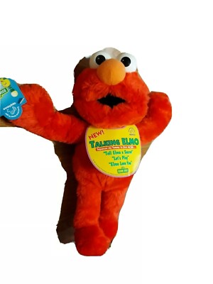 VTG EUC RED Talking Elmo Applause Sesame Street 1997 NEW OLD Stock