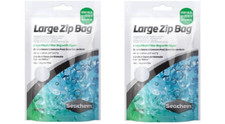SEACHEM Large Mesh Zip Bags 2X for Aquarium Filter Media  19 x 17 inch