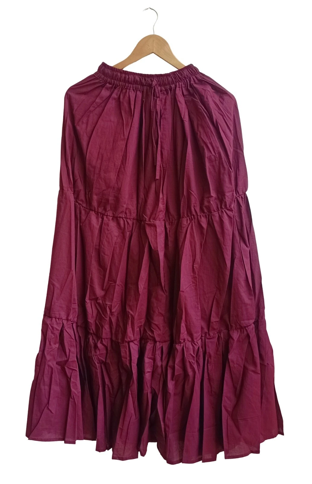Indian Frill Skirt New Brown Cotton Skirt Long Skirt, Free Size, Beach Wear AU