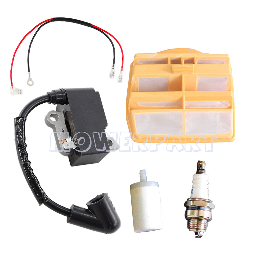 Ignition Coil Air Filter Kit For Husqvarna 445 450 445e 450e Chainsaw 573935702