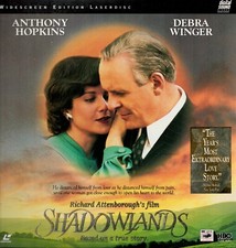 Shadowlands LaserDisc LD90968-WS Widescreen Anthony Hopkins Debra Winger LD