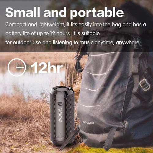 Portable Bluetooth Speaker TG117 Fabric Wireless Waterproof Outdoor Ultra Bass - Picture 6 of 14