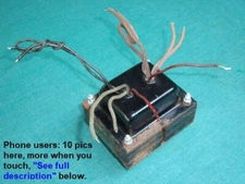 1949 Stancor P-8158 Power Transformer for Model 400, Sentinel 7" TV & Others