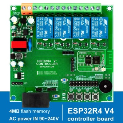 ESP Home assistant  4 Relais controller board  TASMOTA Smart-Home-system ESP32R4