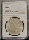 1888-O Morgan Dollar NGC Certified MS62