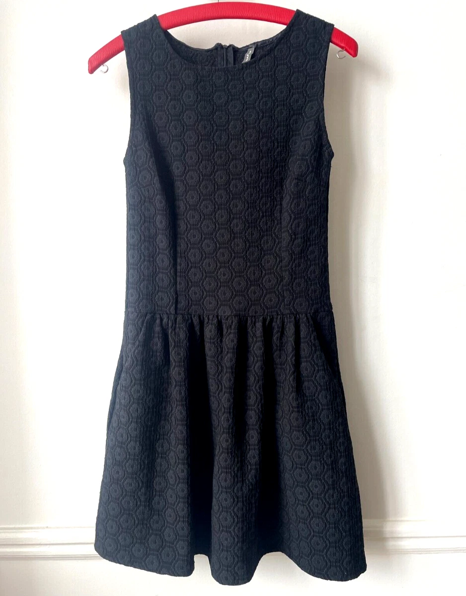 Robe Noire Sans Manches NAF NAF - Taille 42, Longueur Genou, Occasion Très Bon état