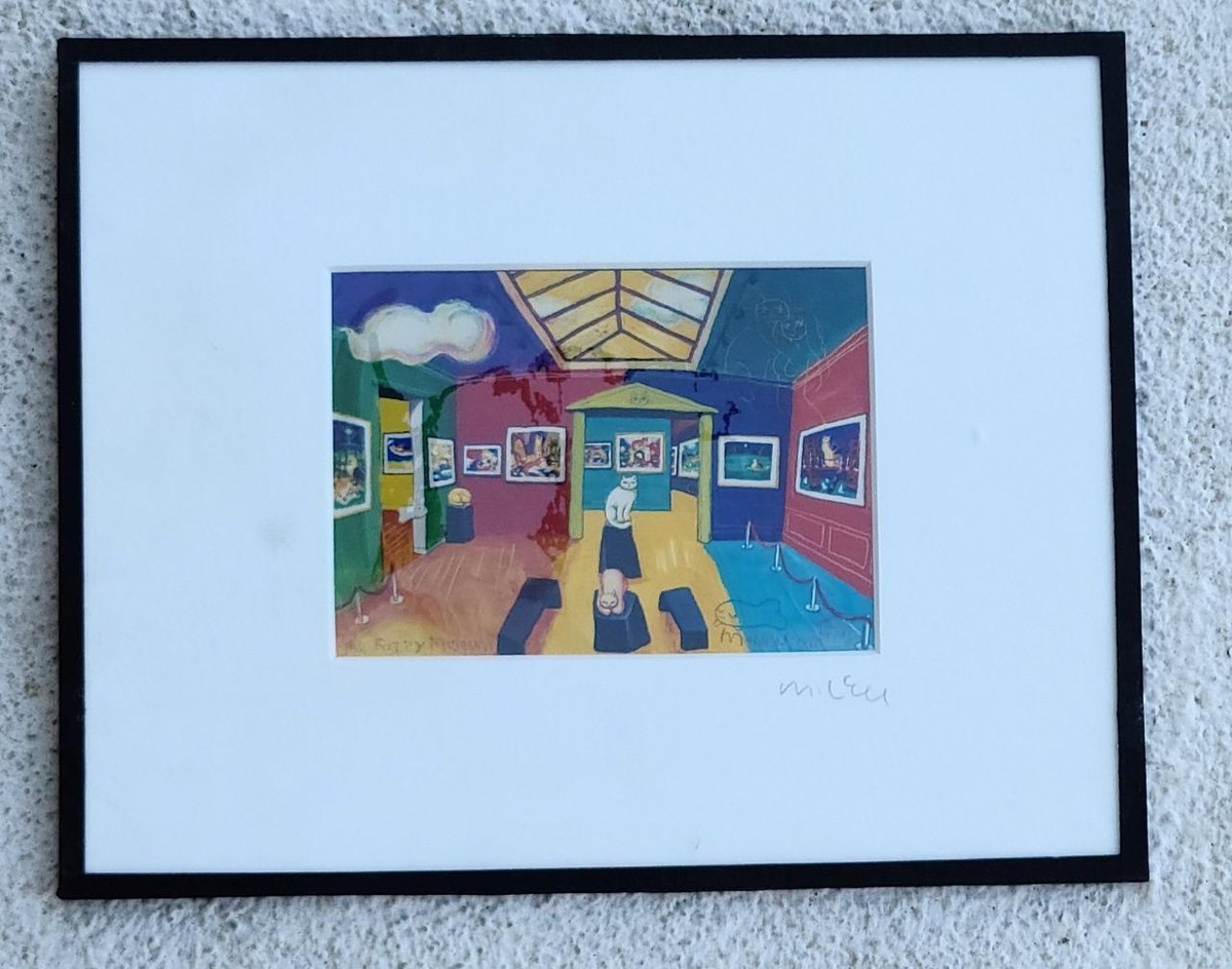 iΦ【 アートポスター 】Michael Leu カルテット・インザ・ガーデン Colorful Art Print Framed - VGC - Michael Leu - The Fuzzy Museum