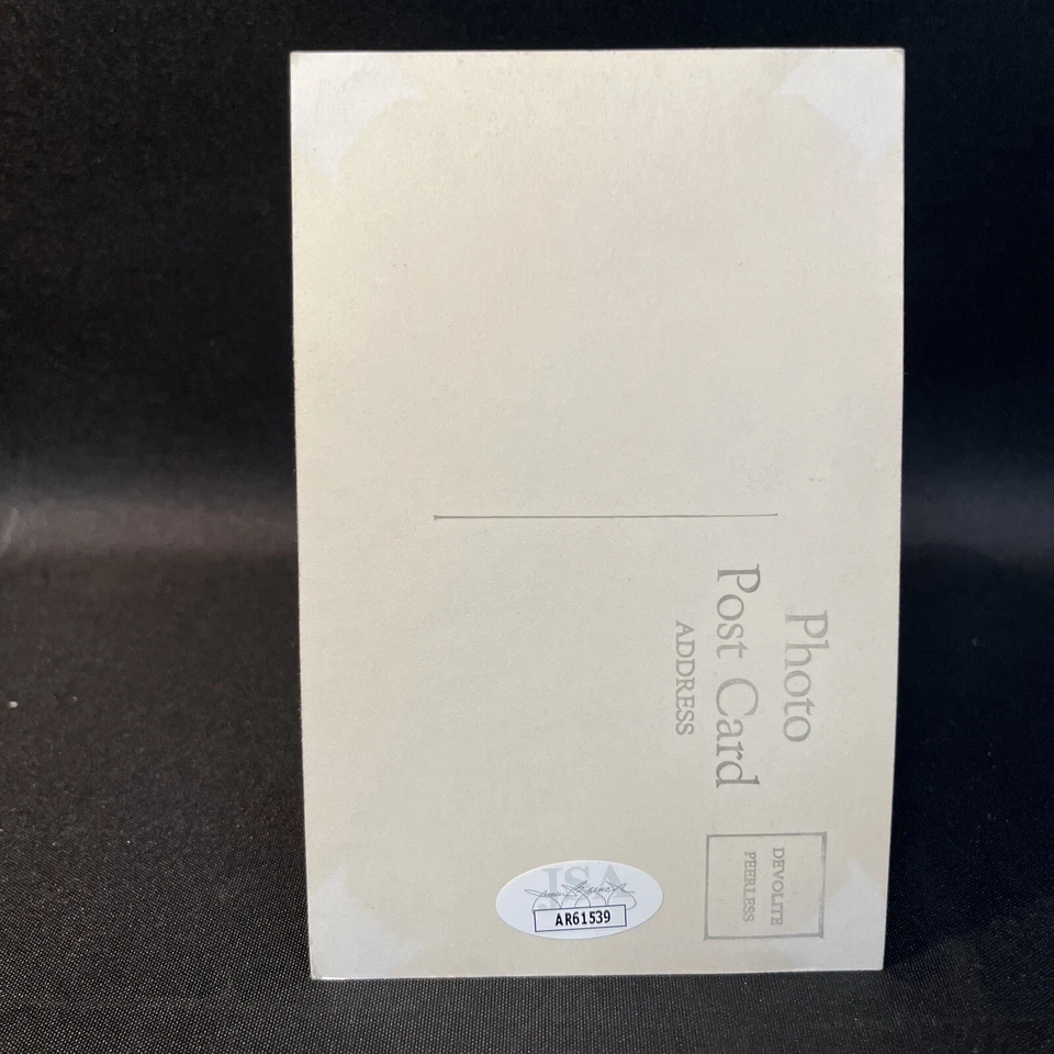 George (Snuffy) Stirnweiss signed VTG autograph RPPC JSA Cert! Indians (d.1958!) - Image 2 of 4