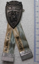 Anstecker Metall - Abzeichen Bayerischer Kriegerbund 1874 Marktbreit am Band /47