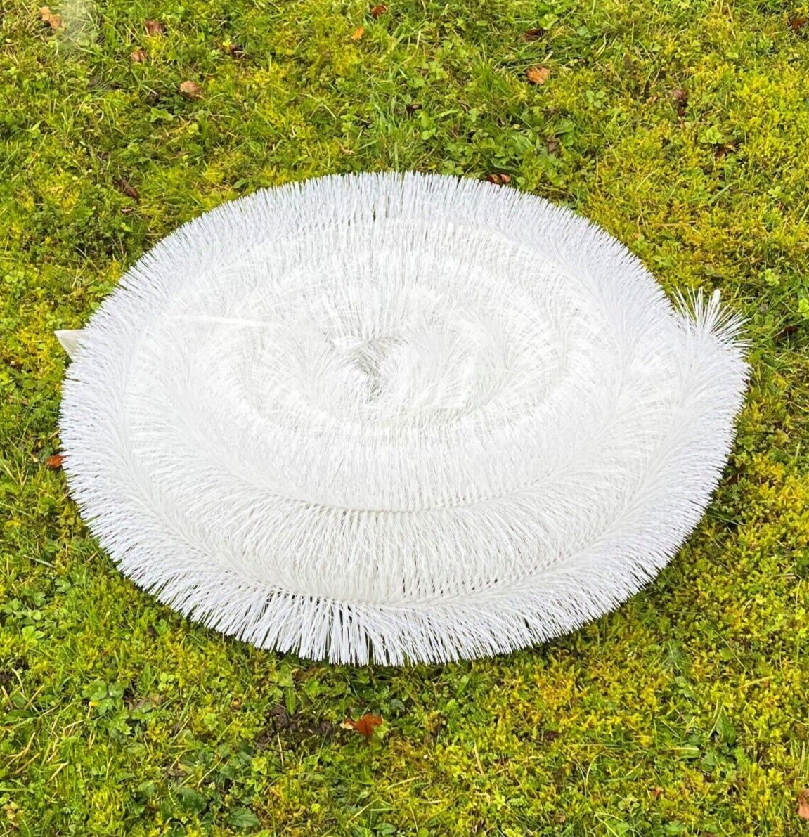 4m White Gutter Brush Leaf & Moss Guard - Gutter Protection