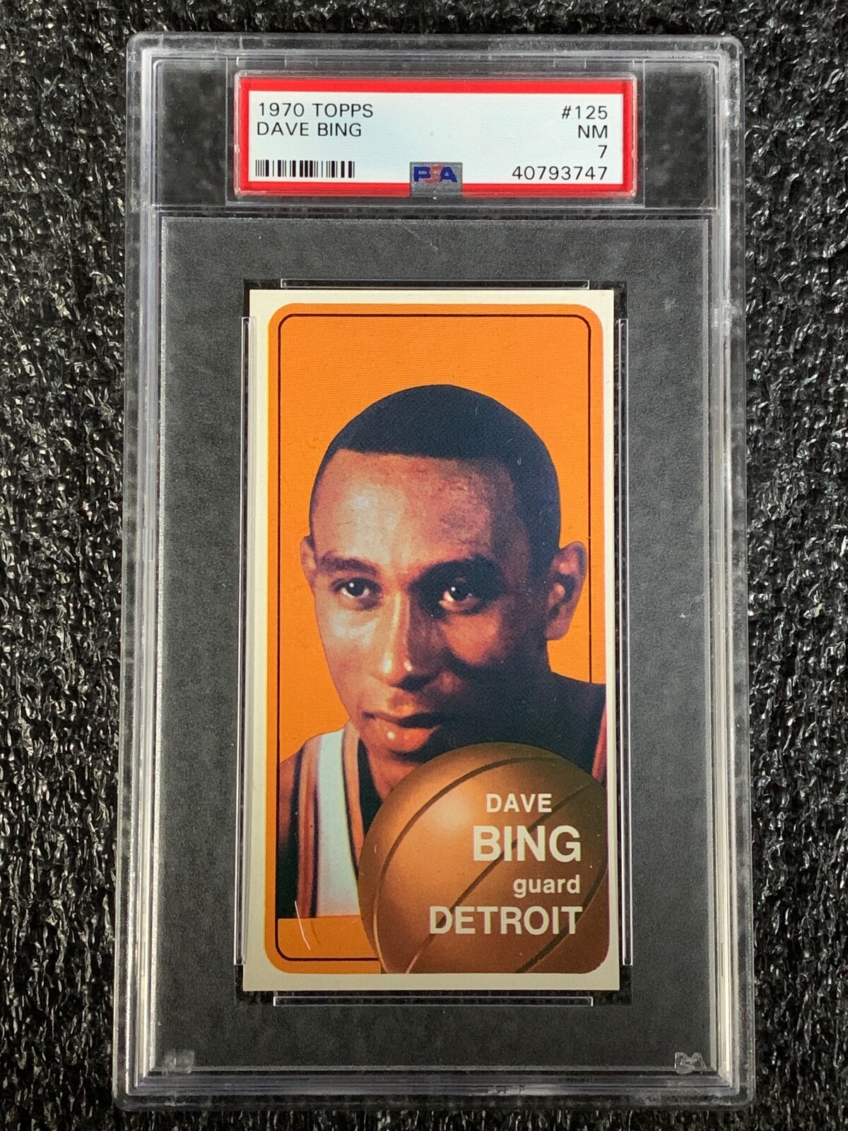 1970 Topps Basketball #125 Dave Bing PSA 7