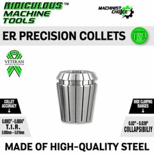 High Precision 4.0MM ER 16 Spring Collets 0.0003 For CNC Machine Top Quality