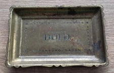 Old German ashtray advertising enamel signs C.Robert Dold Very Rare