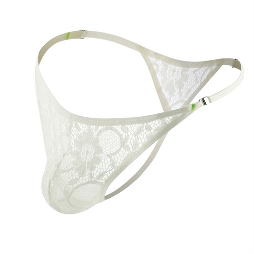 Gay Pouch Mutandine Slip Bikini In Pizzo Perizoma Perizoma Intimo A Vita & - Foto 7 di 17