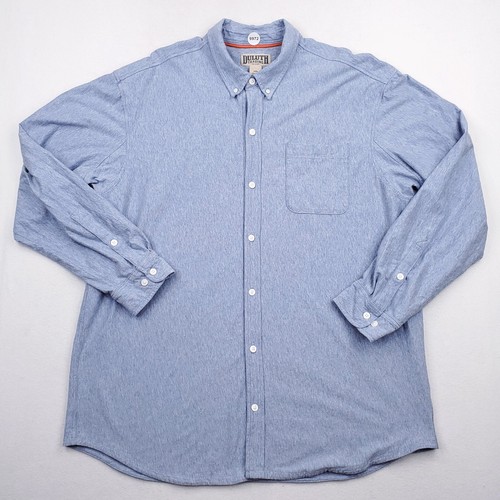 T-shirt Manches Longues Deluth Trading Taille 2XL Homme - Gris Bleu - Occasion Très Bon état