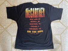 2011 Paul McCartney ON THE RUN Tour T-Shirt Black XL
