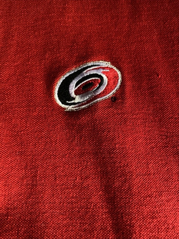 Carolina Hurricanes NHL Red Men 2XL Antigua Polo Shirt - Image 3 of 4