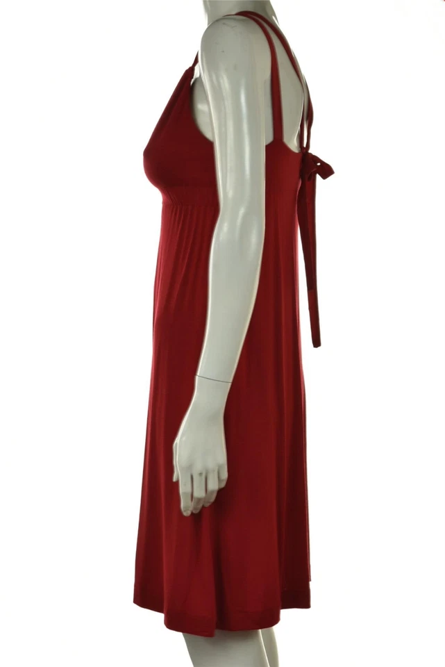 NUEVO Vestido para mujer Tufi Duek Judith talla XS rojo rubí funda hasta la rodilla sin mangas Foto 3 de 4