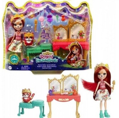 MATTEL ROYAL ENCHANTIMALS GYJ05 VIKTORIANISCHE VANITY FABRINA FOX & FRISK
