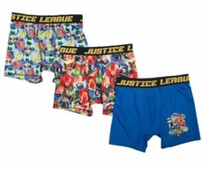 DC Comics Justice League Boys Performance Boxer Briefs Shorts 3-Pc Set Underwear