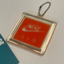 VINTAGE NIKE AIR HANG TAG KEYCHAIN JORDAN 3 4 RETRO MAX 1 90 ORANGE INFRARED OG