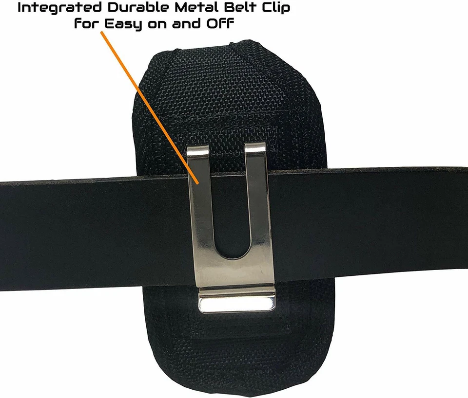 Rugged Vertical Belt Clip Case Pouch Holster for Alcatel Jitterbug Flip Phones - Image 4 of 4