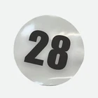 Pair of 12" Magnetic Race Car Number 28 Circular Magnet