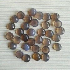 Wholesale 8mm 50pcs/lot Natural Gray Agate Stone Round CAB CABOCHON Stone DIY