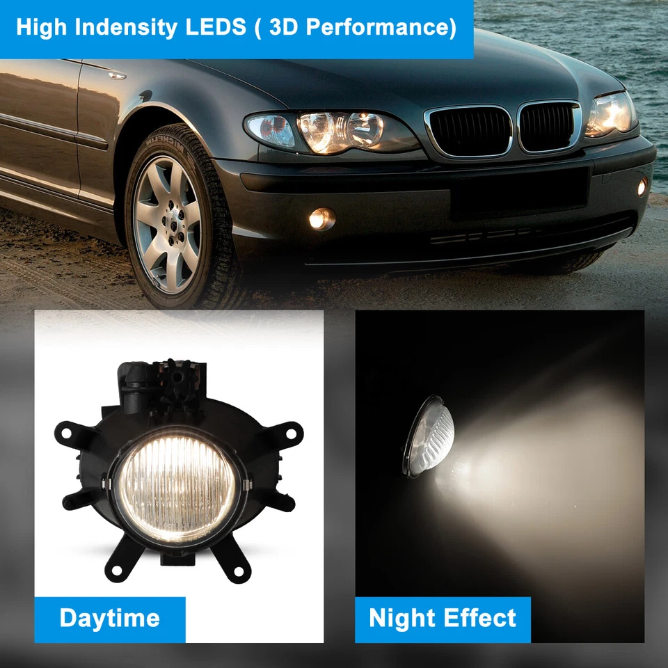 Luces antiniebla transparentes para BMW 320i 325i 325xi 330i 330xi 2002-2005 Foto 2 de 4