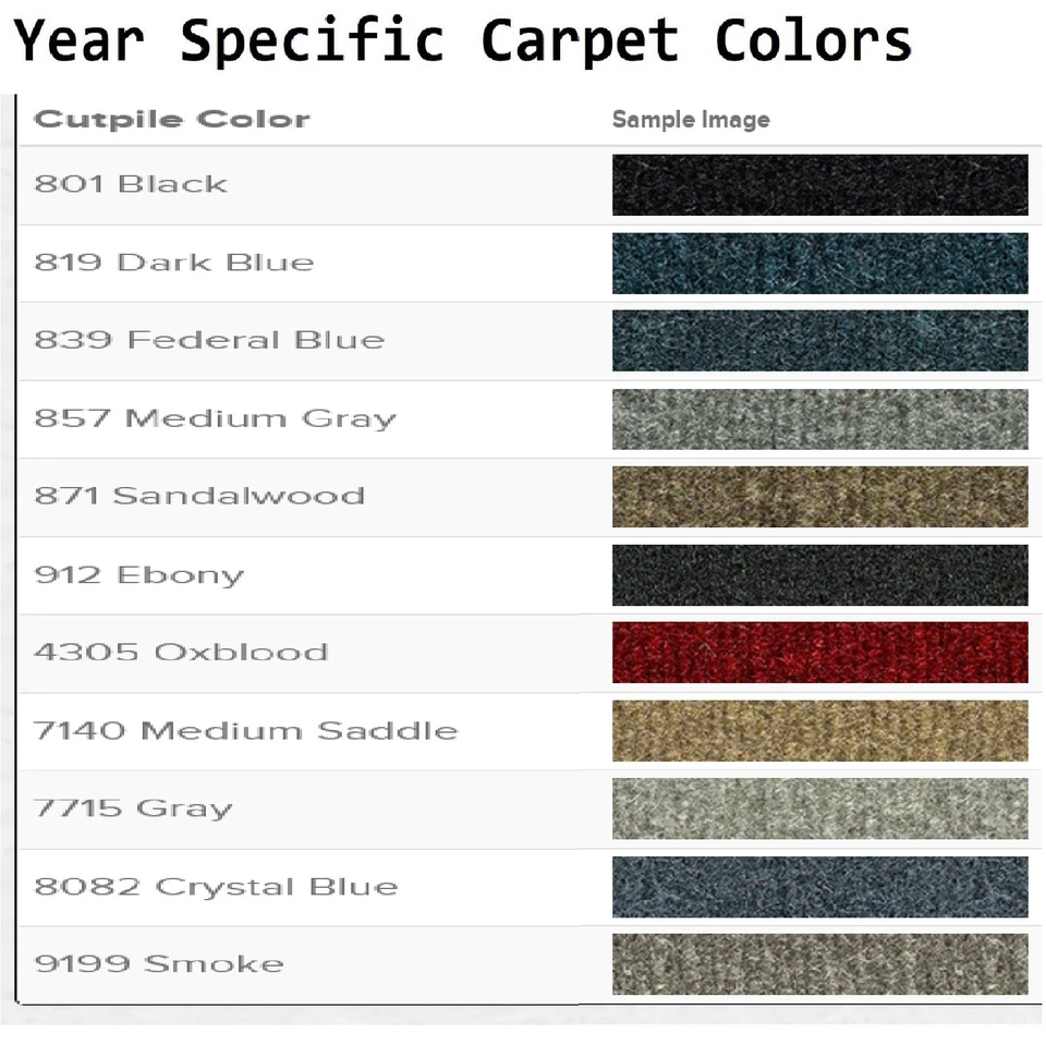 Alfombrillas Cutpile ACC 1986-1991 Ford Taurus Ford logotipo ovalado 4 piezas Foto 3 de 4