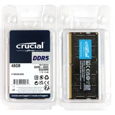 Crucial 96GB (2X 48GB ) 5600MHz DDR5 SO-DIMM RAM PC5-44800 1.1V Laptop Memory