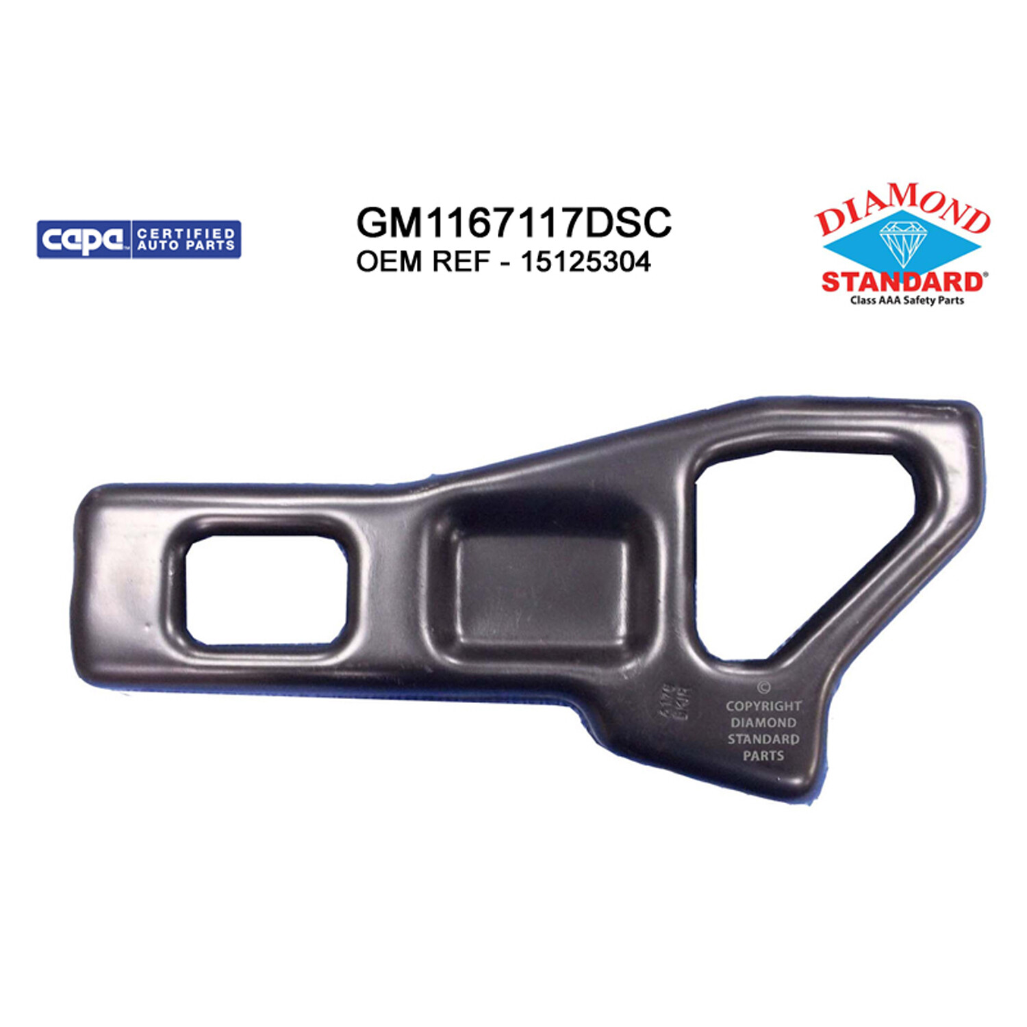 Rear Right Inner Bumper Mounting Bracket fits 1985-2005 Astro  15125304 CAPA