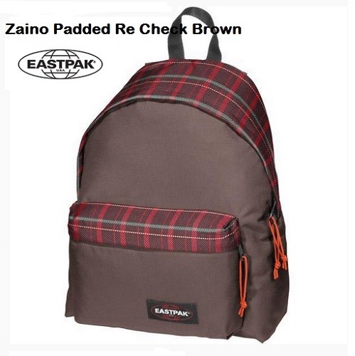 Zaino Americano Eastpak Padded Check Brown