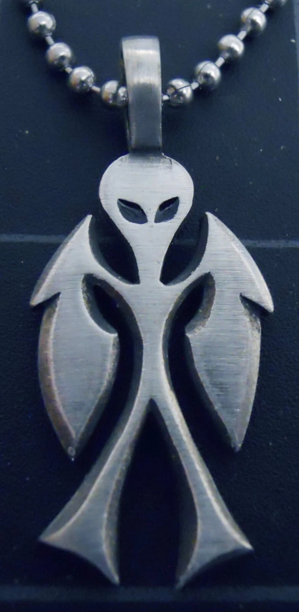 Necklace Alien Pendant New Area 51 Roswell ET Grey Zeta Reticulans Ball Chain