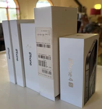 LOT Of 5 IPHONE Empty Boxes : 4S, 6+ , 7, 13, 13 * FREE SHIPPING *