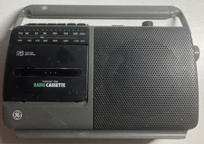GE 3-5264A Radio Cassette Player Recorder Vintage Boombox Single Speaker WORKS 
