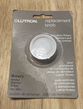 Lutron Replacement Knob for Rotary Dimmers and Fan Controls RK-WH White 