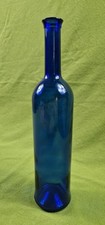 Vintage Cobalt blue glass bottle.H-33cm.