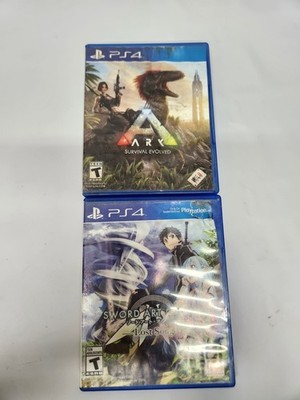 Lot of 2 PS4 Games ARK Survival Evolved and Sword Art Online Lost Song