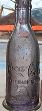 COCA COLA PARIS TEXAS Center Slug Straight Side Soda bottle