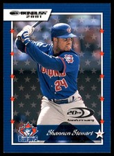Shannon Stewart 2001 Donruss #136 Blue Jays MLB READ FREE SHIPPING AutographDen
