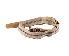 Vintage Retro 70s/80s Striped Twill Stretch Belt Adjustable