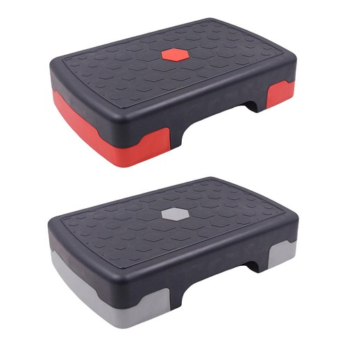 Plateforme De Step Aérobic Avec élévateurs Réglables - Fitness Maison - Néon Vert
