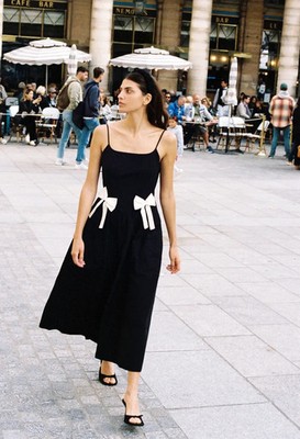 Ciao Lucia Dress Womens Large Black Neroni Bow Midi | eBay Ciao Lucia Dress Womens Large Black Neroni Bow Midi | eBay