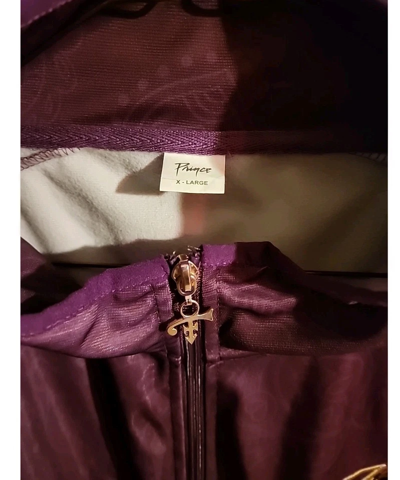 Jaqueta/quebra-vento/casaco de chuva Prince/Twins com zíper 1 de um tipo rara - Imagem 2 de 4