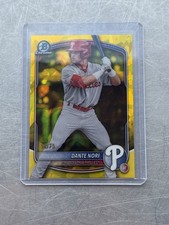 Dante Nori 2025 Bowman Draft Sapphire Gold Refractor /75 – Philadelphia Phillies