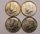 Lot Of 4 1968 KENNEDY Half Dollars 40% Silver $2 Face value