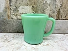 Vintage Fire King Oven Ware Jade Jadeite Green Glass Mug D Handle Cup USA